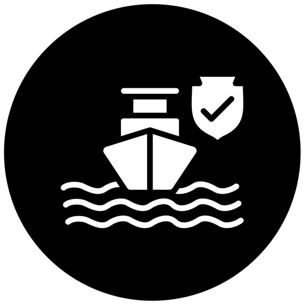 Wektorowy projekt Secure Harbor Icon Style
