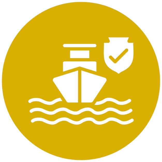 Wektorowy projekt Secure Harbor Icon Style