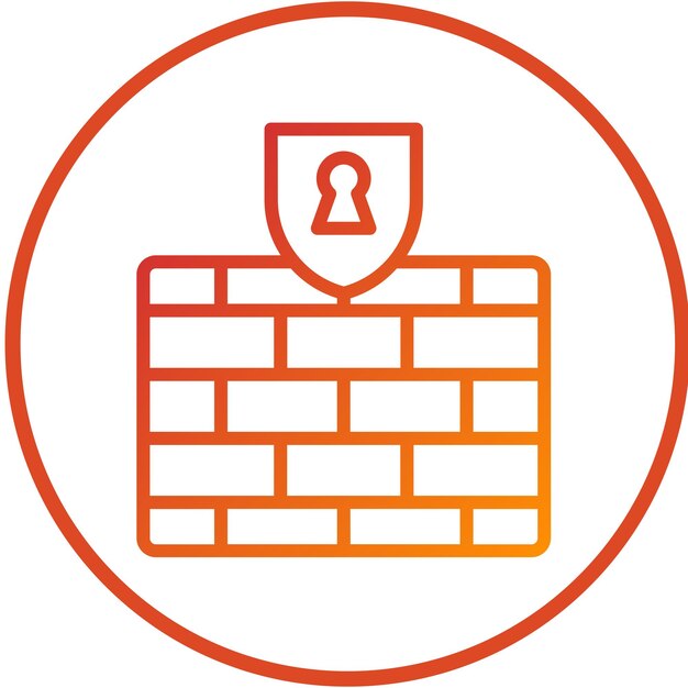 Wektorowy projekt SecureWall Icon Style