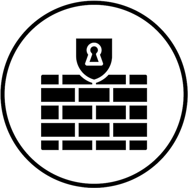 Wektorowy projekt SecureWall Icon Style