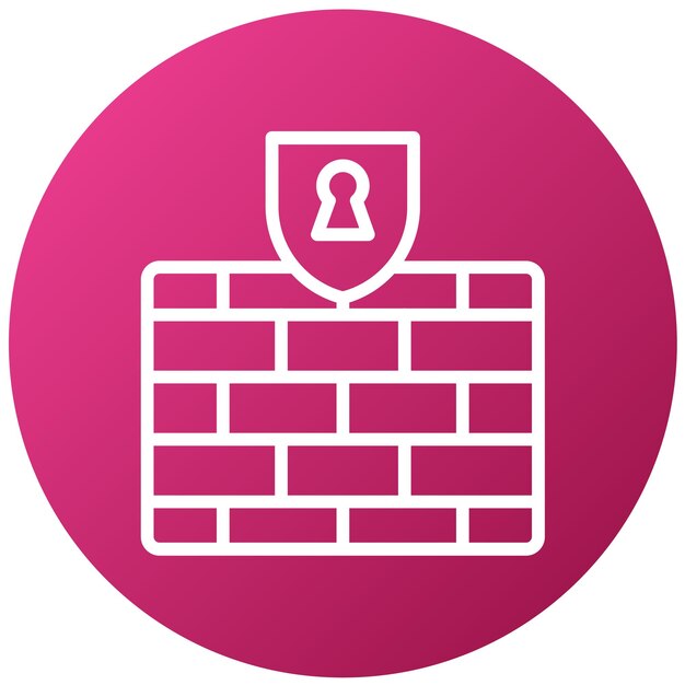 Wektorowy projekt SecureWall Icon Style