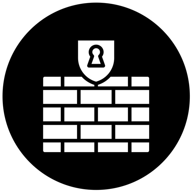 Wektorowy projekt SecureWall Icon Style