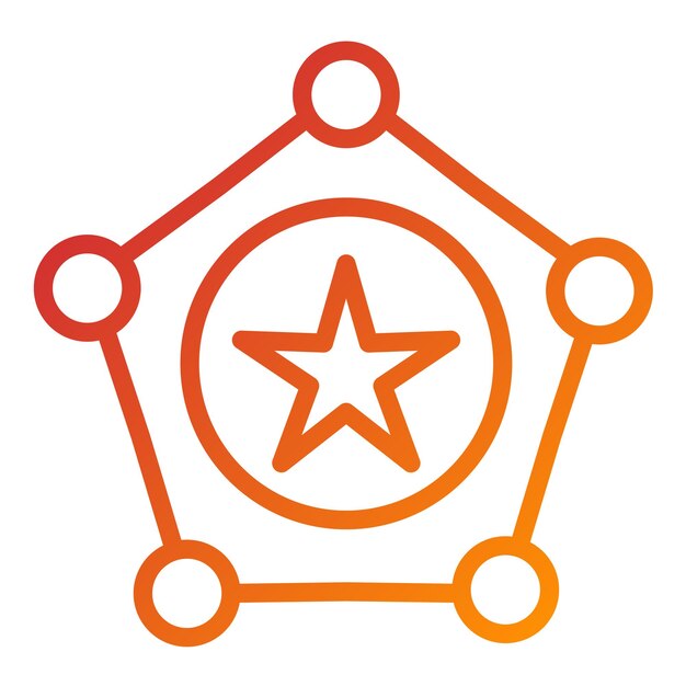 Wektorowy projekt Sheriff Icon Style