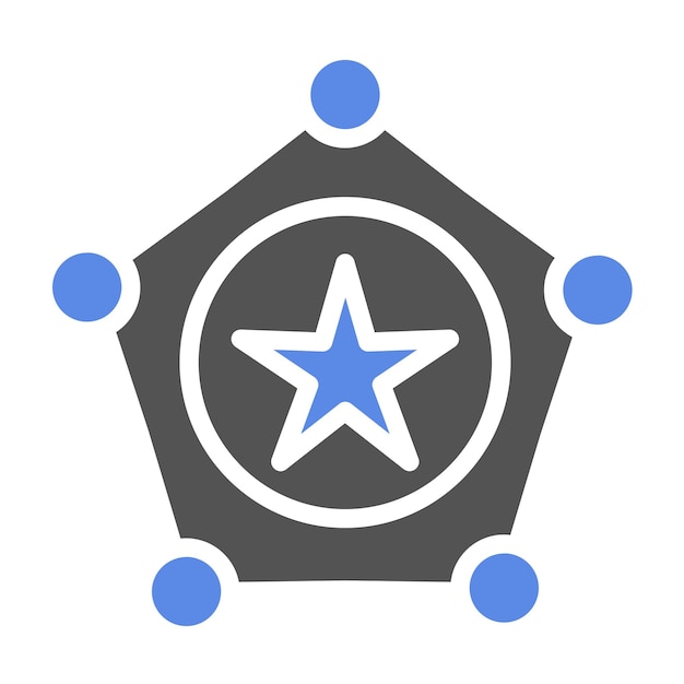 Wektorowy projekt Sheriff Icon Style
