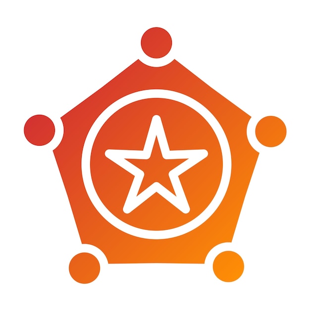 Wektorowy projekt Sheriff Icon Style