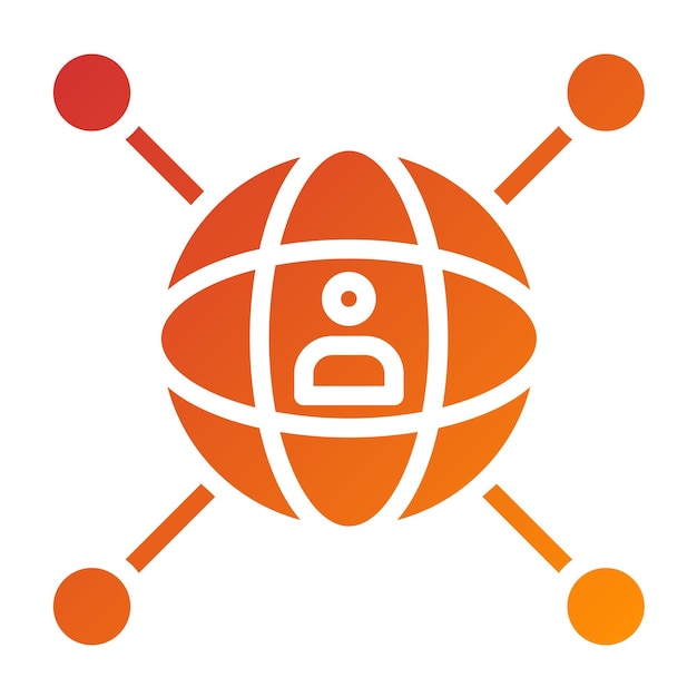 Wektorowy projekt sieci Guardian Icon Style