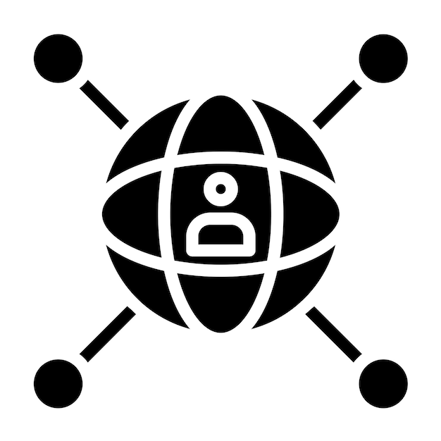 Wektorowy projekt sieci Guardian Icon Style