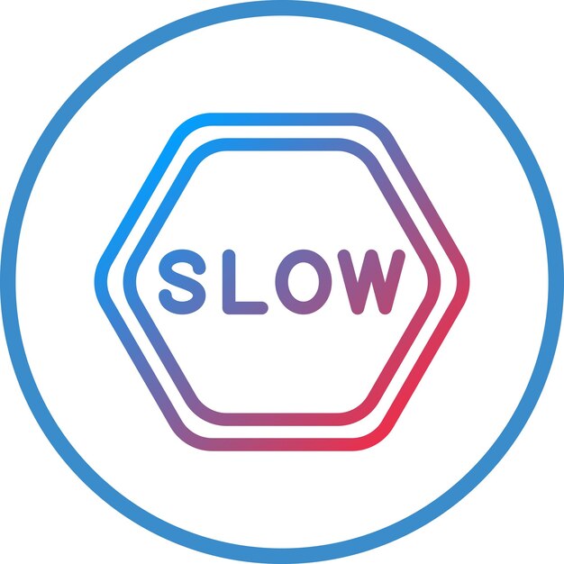 Plik wektorowy wektorowy projekt slow icon style