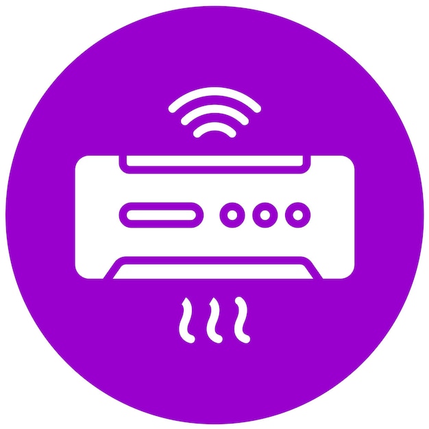Wektorowy projekt Smart Ac Icon Style