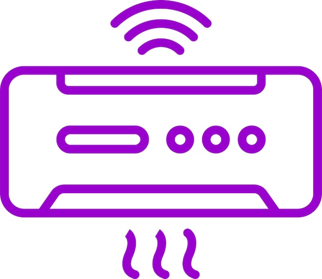 Wektorowy projekt Smart Ac Icon Style