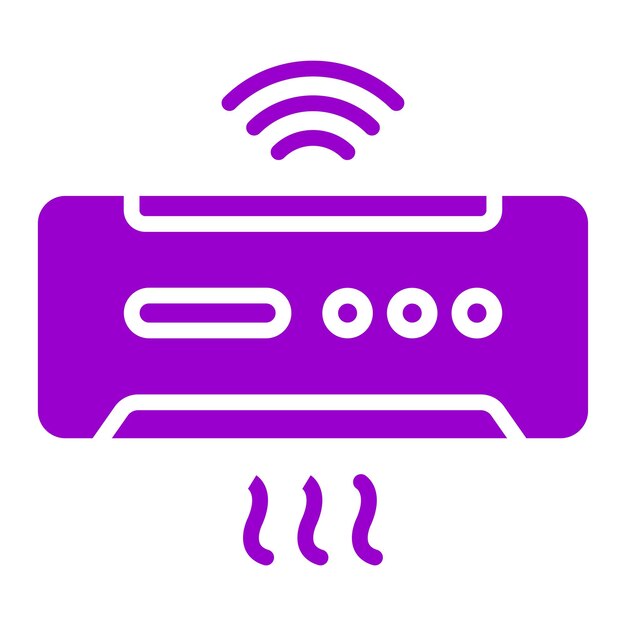 Wektorowy projekt Smart Ac Icon Style
