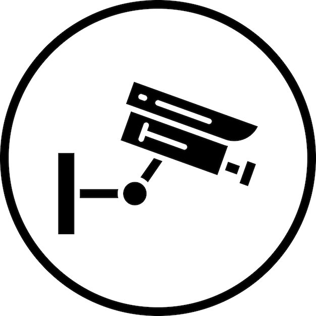 Plik wektorowy wektorowy projekt smart cctv icon style