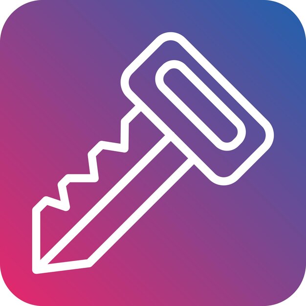 Wektorowy projekt Smart Key Icon Style