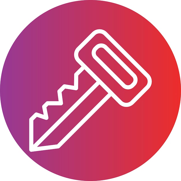 Wektorowy projekt Smart Key Icon Style