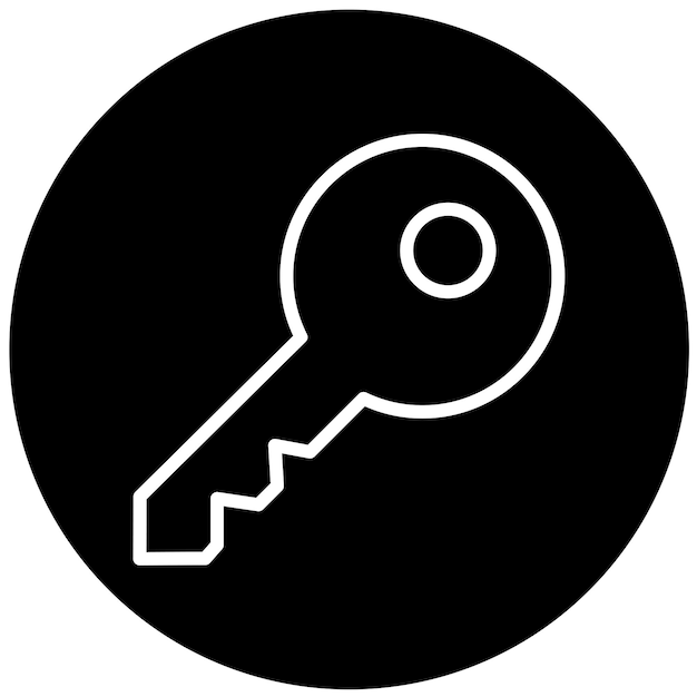 Wektorowy projekt Smart Key Icon Style