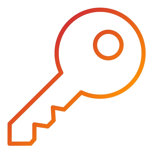 Wektorowy projekt Smart Key Icon Style