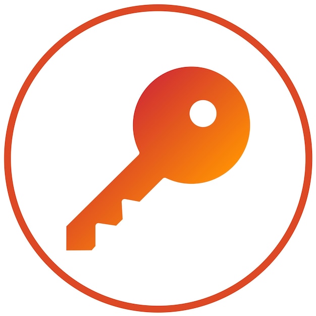 Wektorowy projekt Smart Key Icon Style