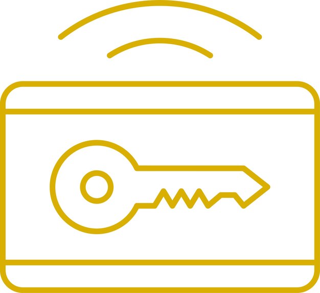 Wektorowy projekt Smart Key Icon Style