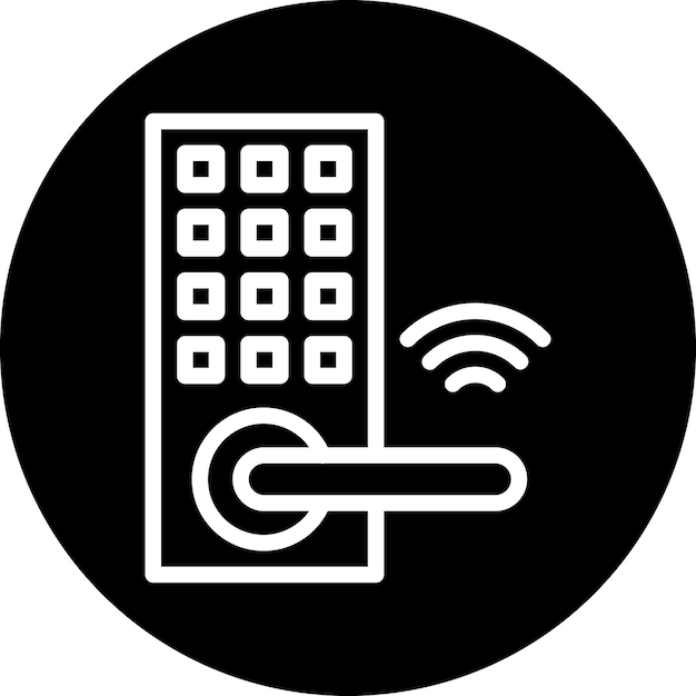 Wektorowy projekt Smart Lock Icon Style