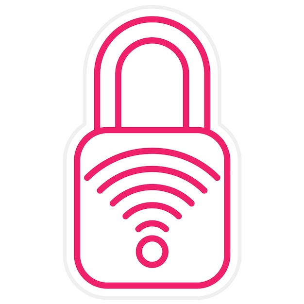 Wektorowy projekt Smart Lock Icon Style
