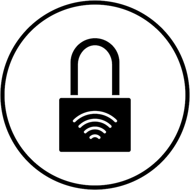 Wektorowy projekt Smart Lock Icon Style