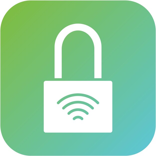 Wektorowy projekt Smart Lock Icon Style