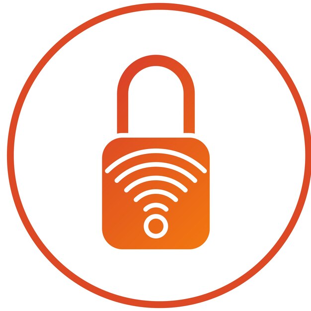Wektorowy projekt Smart Lock Icon Style