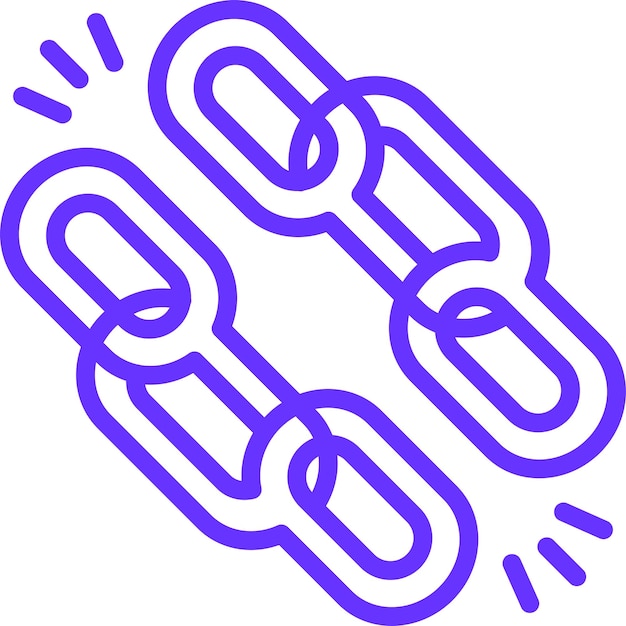 Wektorowy projekt Solid Link Icon Style