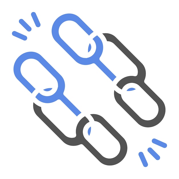 Wektorowy projekt Solid Link Icon Style