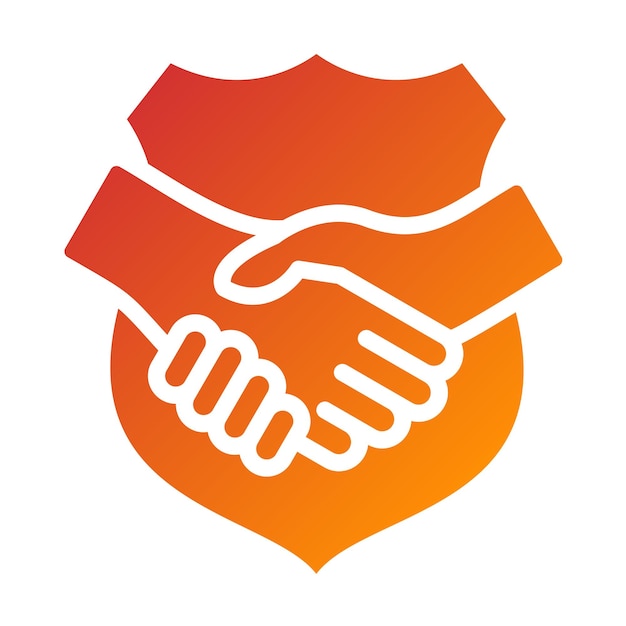 Wektorowy projekt Solid Trust Icon Style