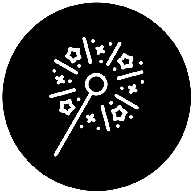Wektorowy projekt Sparkler Icon Style