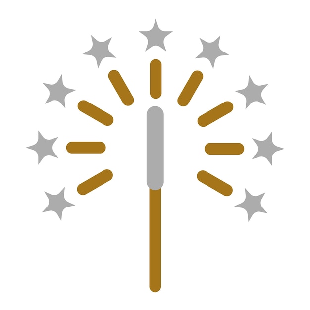 Wektorowy projekt Sparkler Icon Style