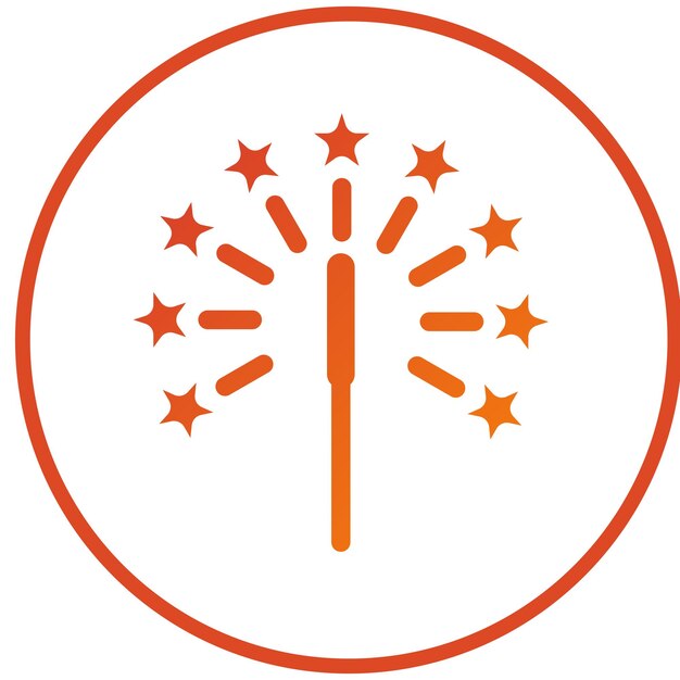 Wektorowy projekt Sparkler Icon Style