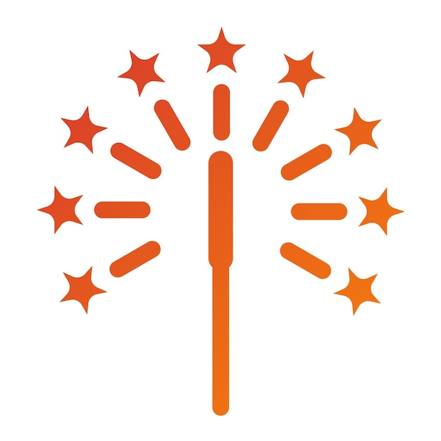 Wektorowy projekt Sparkler Icon Style