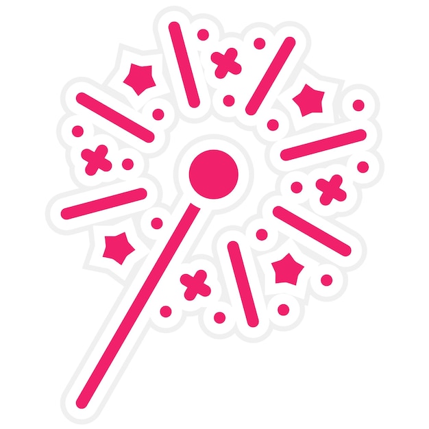 Wektorowy projekt Sparkler Icon Style