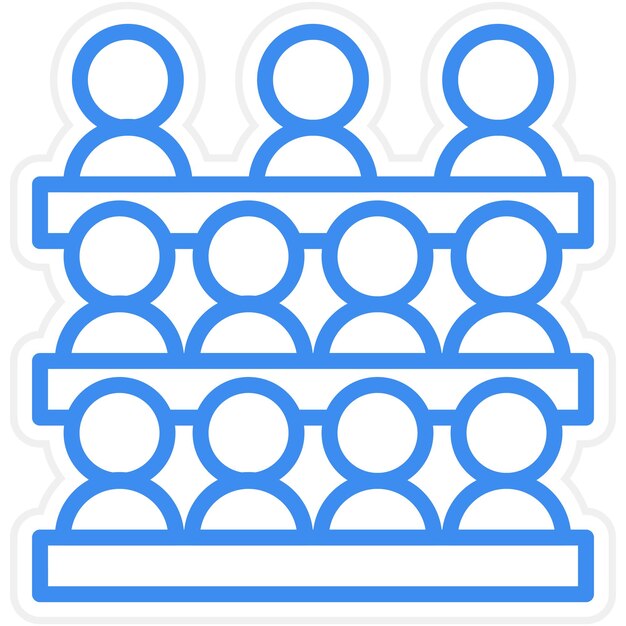 Wektorowy projekt Spectator Icon Style