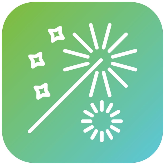 Wektorowy projekt Spirited Spark Icon Style