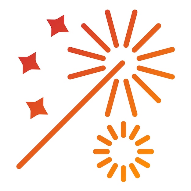 Wektorowy projekt Spirited Spark Icon Style
