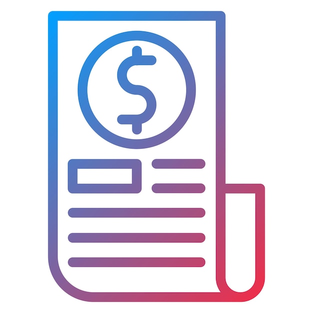 Wektorowy projekt Split Bills Icon Style