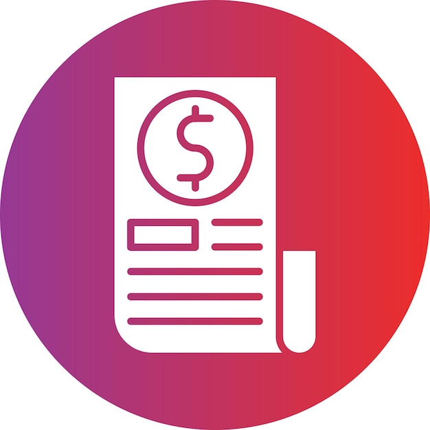 Wektorowy projekt Split Bills Icon Style