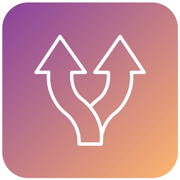 Wektorowy projekt Split Icon Style
