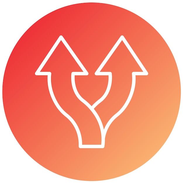 Wektorowy projekt Split Icon Style