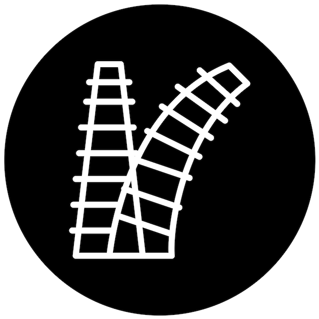 Wektorowy projekt Split Icon Style