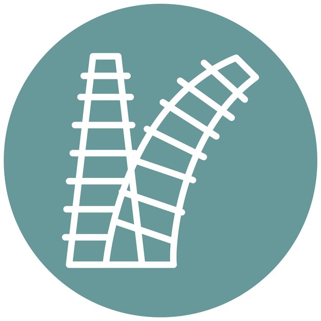 Wektorowy projekt Split Icon Style