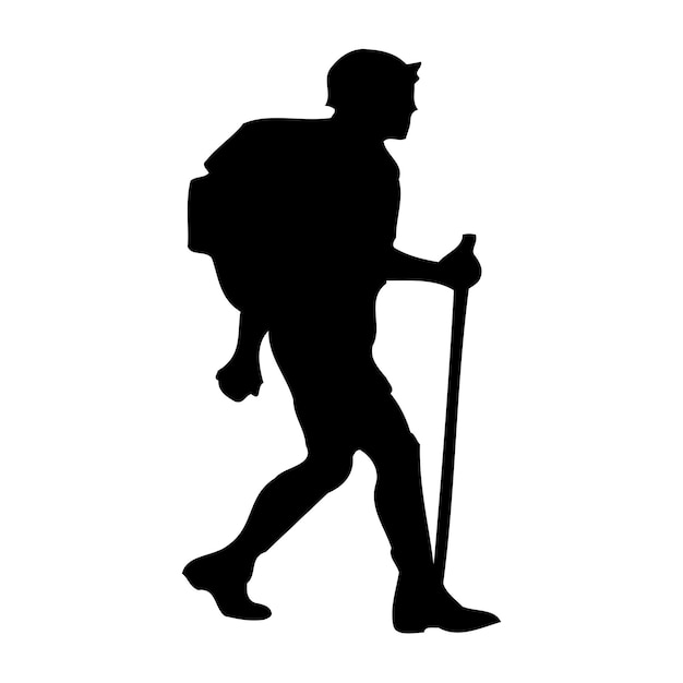 Plik wektorowy wektorowy projekt sportowy hiker silhouette 67