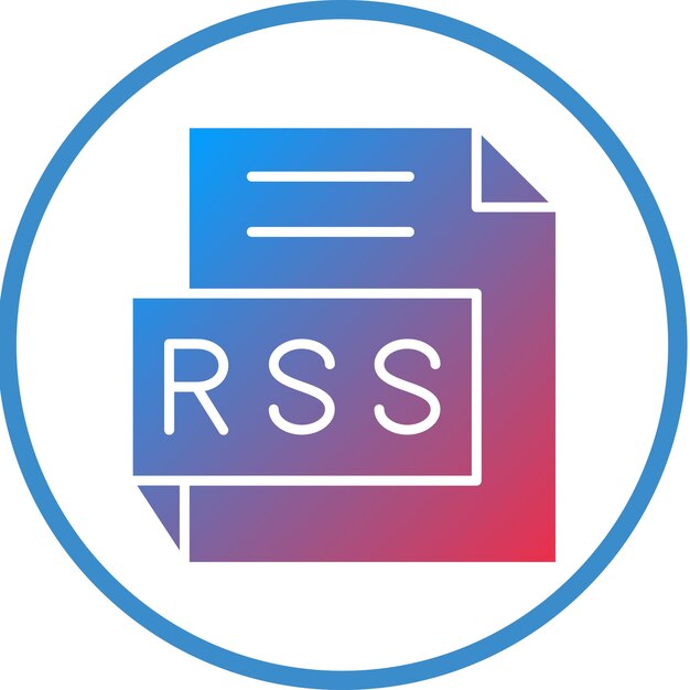 Wektorowy projekt stylu ikony RSS