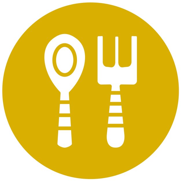 Wektorowy projekt sztućców dla niemowląt Icon Style