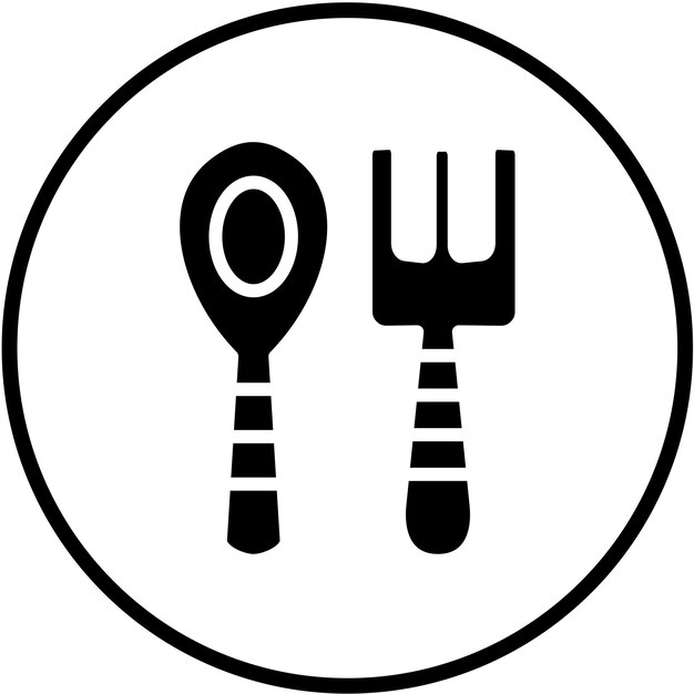Wektorowy projekt sztućców dla niemowląt Icon Style