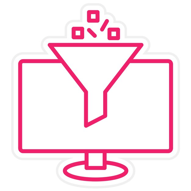 Wektorowy projekt treści Curation Icon Style