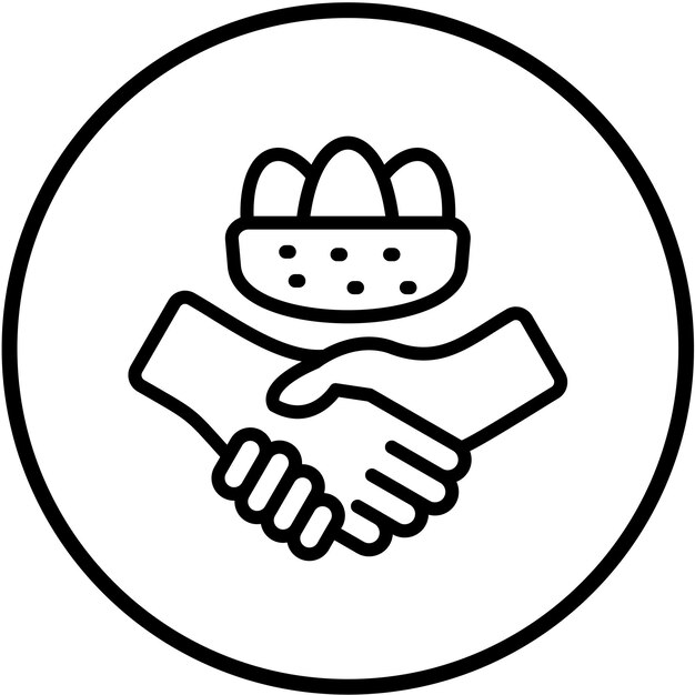 Wektorowy projekt Trust Nest Icon Style